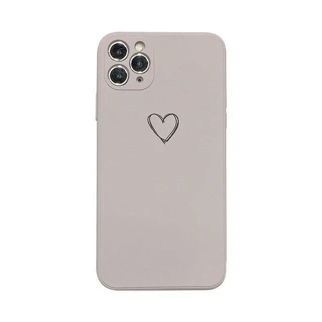 TPU silicone phone case for Apple iPhone in solid black colour