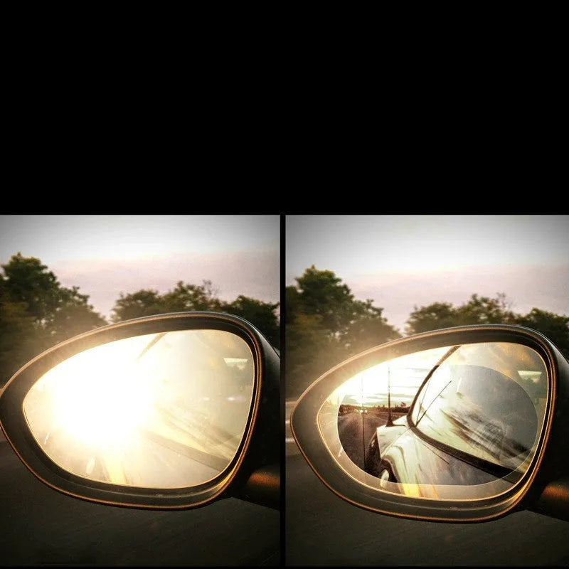 Transparent rain proof film for automobile rearview mirror made of optical grade PET