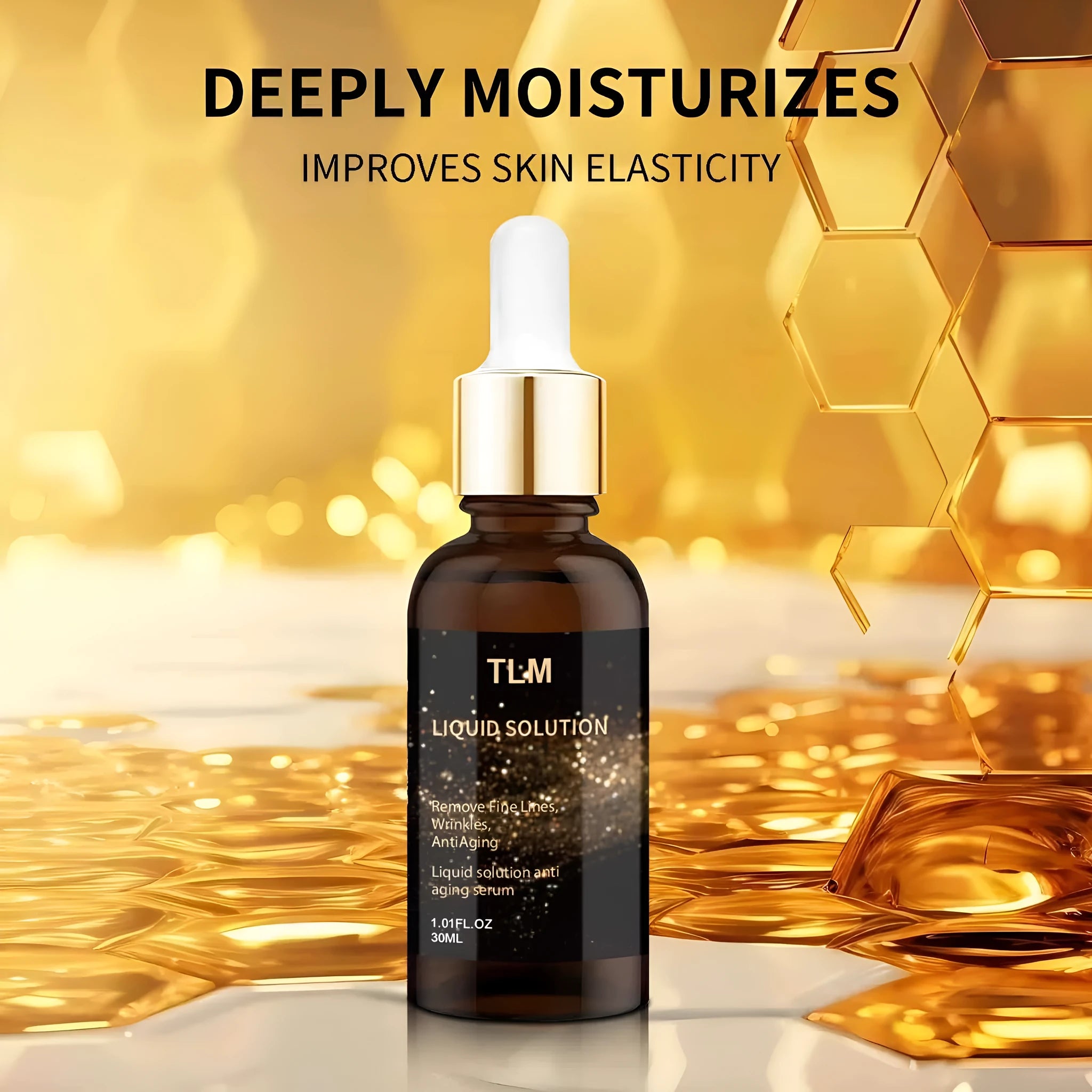 30 ml bottle of facial moisturiser with hyaluronic acid and glycerin for delicate skin