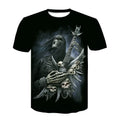 Men's trendy short sleeve 3D digital printed t-shirt in bamboo fibre blend, available in multiple colours and sizes XS-4XL