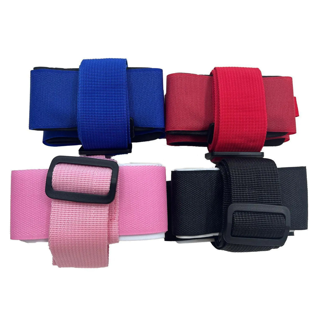 Adjustable skiing bandage shoulder strap with hook and loop closure in choice of colours