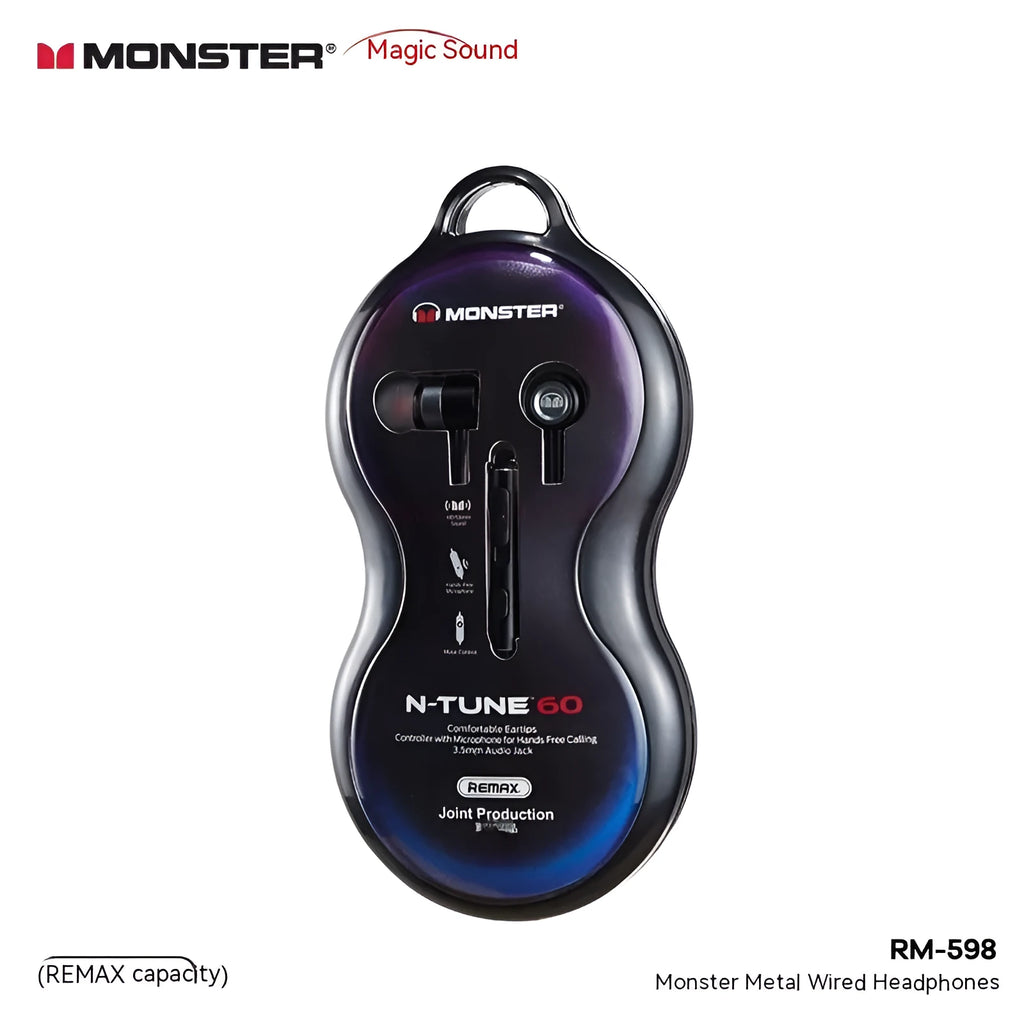 RM711 metal wired e-sports earphones with round hole design in black, green, and silvery, compatible with Type-C and Lightning connectors.