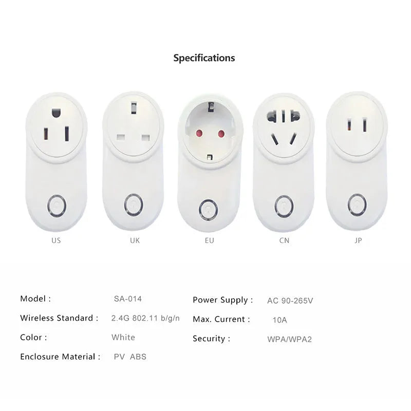 UK standard 3-pin WIFI smart socket in neutral colour with ewelink app and Tmall Genie compatibility