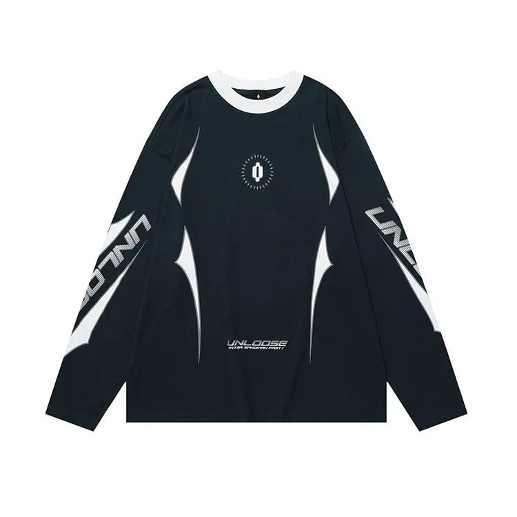 Men's grey cotton loose fit drop shoulder sweatshirt with letter print on front