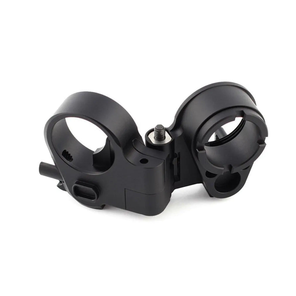 Third generation black aluminium folding stock adapter for AR-15 and AR-10 rifles, DLC finish, compact storage