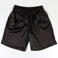 Men's traditional Tang Suit training shorts with elastic drawstring waistband for Tai Chi practice