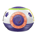 White starry sky night light projector for children showing control button and projection pattern
