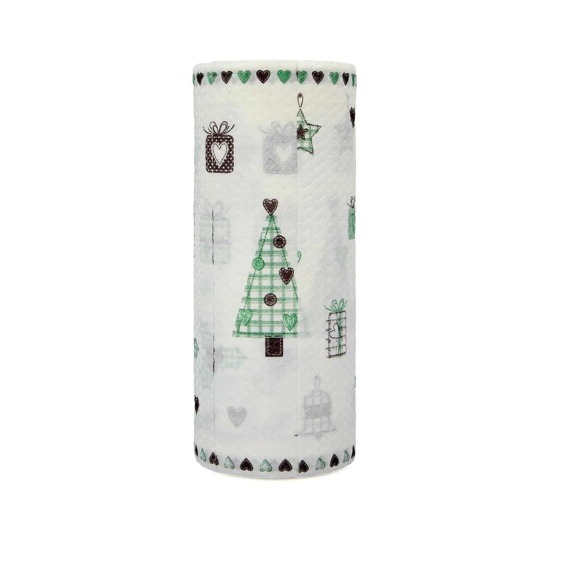 Disposable non-woven rag 23x25cm wood pulp PP fabric roll on surface