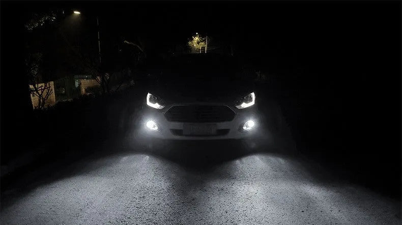 H11 H8 CSP 80W high power LED car front fog lamp with aviation aluminium body and six LED chips.