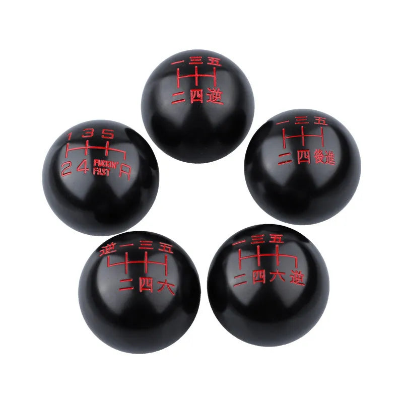 Aluminium alloy round car gear shift knob replacement in multiple colour options for manual transmission vehicles