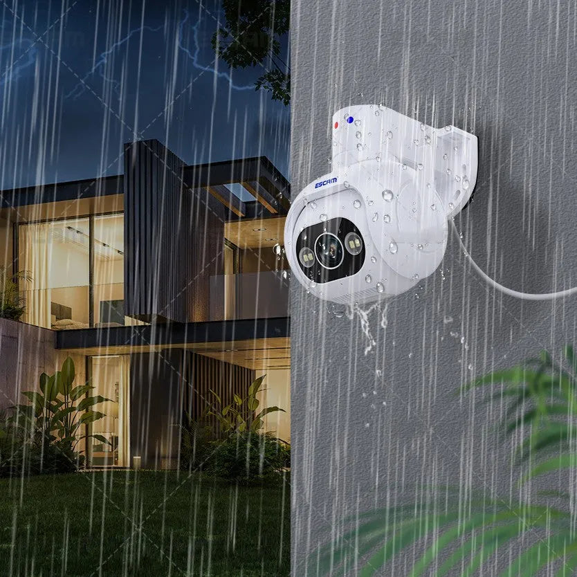 4MP smart colour night vision security camera with wall mount and IP66 waterproof rating