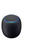 Compact circular AI smart speaker with six-microphone array for voice control