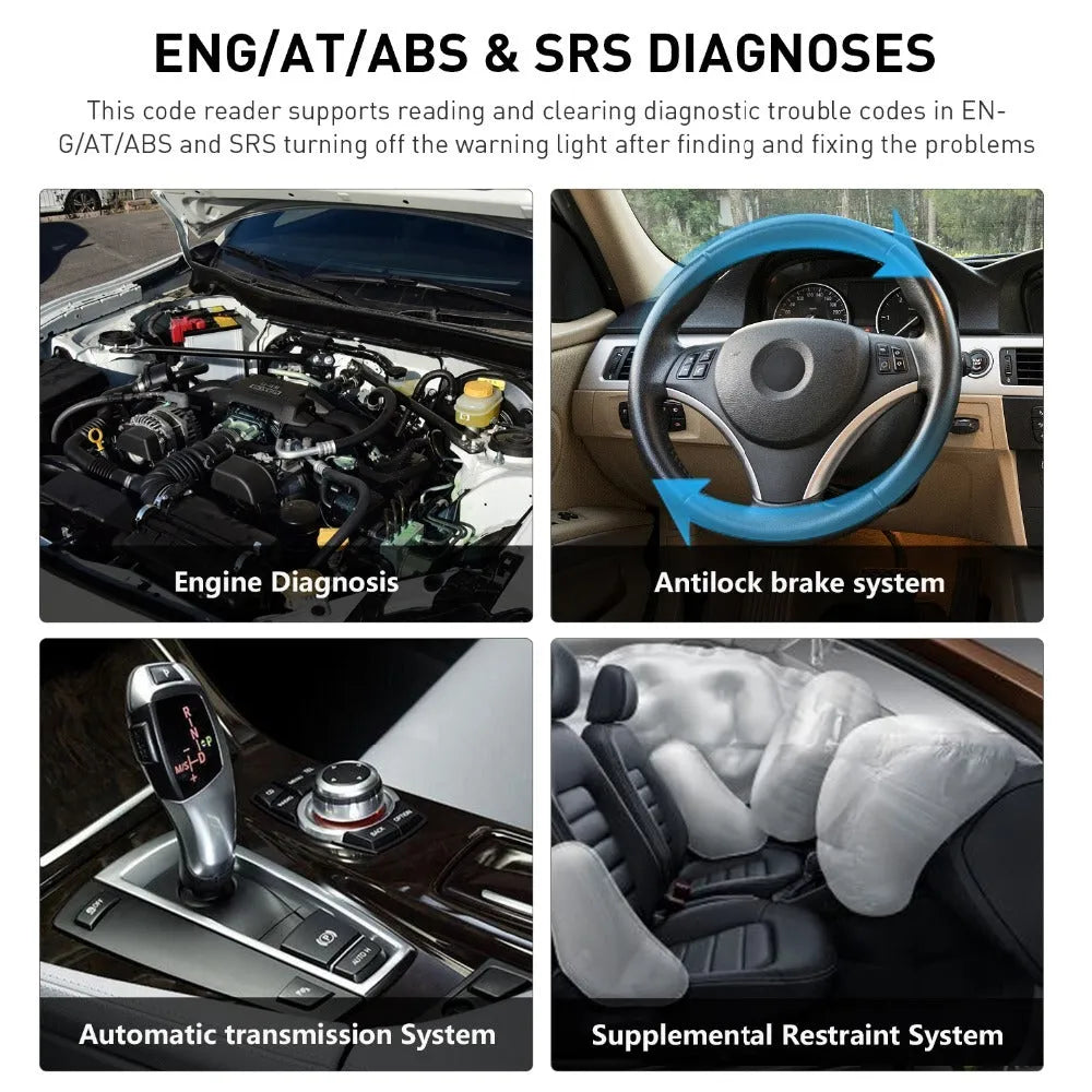 CRP123 automobile fault detector diagnostic equipment with main machine, cables, card reader and user manual