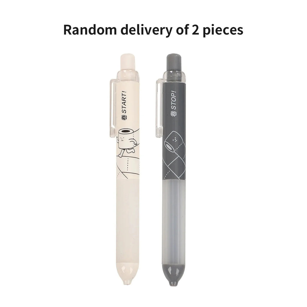 Black and white 0.5mm automatic pencils with a soft cloud grip on the barrel.