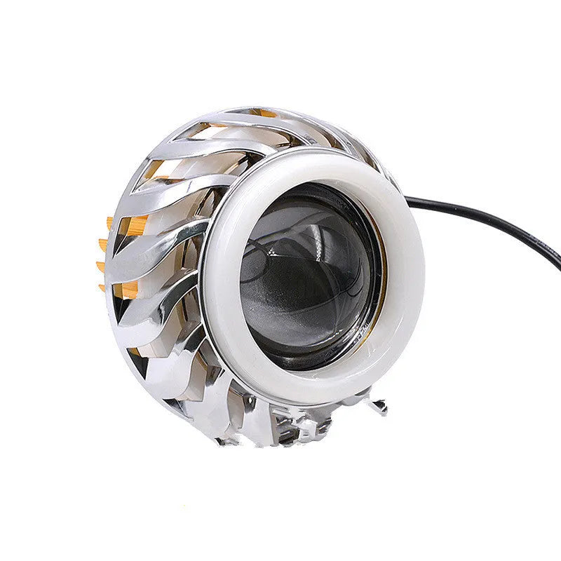 LED built-in headlight for electric car and motorcycle modification, 9cm diameter, DC 12V-85V, CREE lamp beads