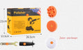Yellow automotive polishing machine with 125mm disc, 700W power and 1.6m cord