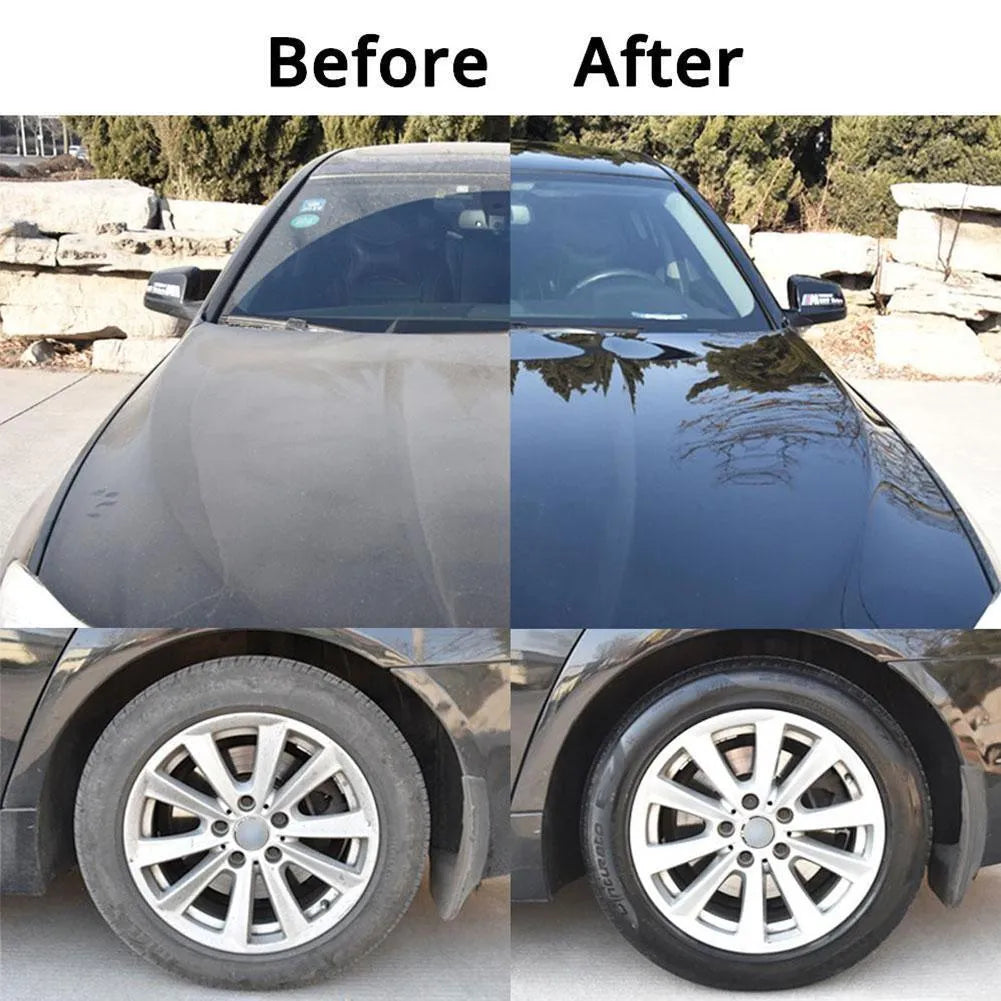 Replacement cloth cover for a car long handle cleaning brush on a plain background.