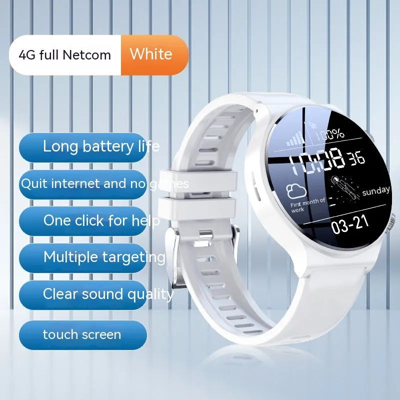Smart watch with 1.28 inch display in black and white colour options showing side profile