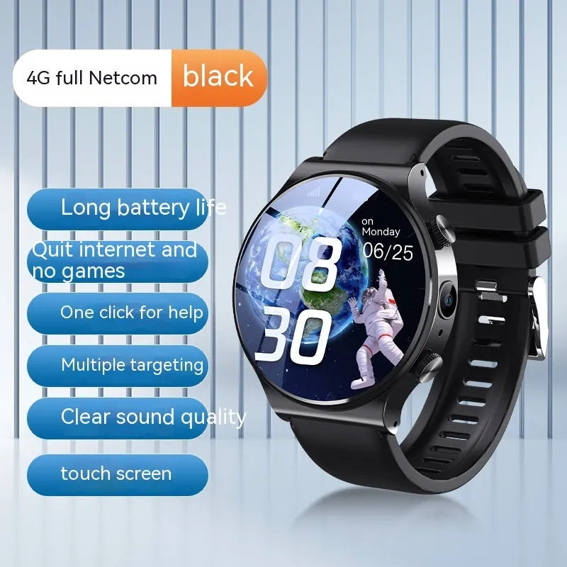 Smart watch with 1.28 inch display in black and white colour options showing side profile