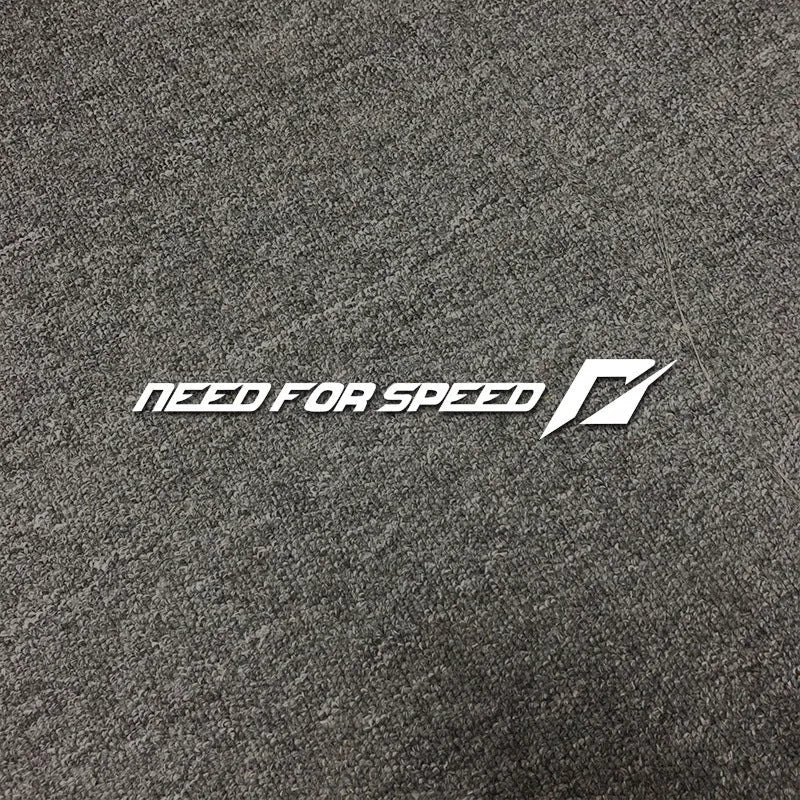 Need For Speed long white vinyl car stripe sticker for windscreen or window