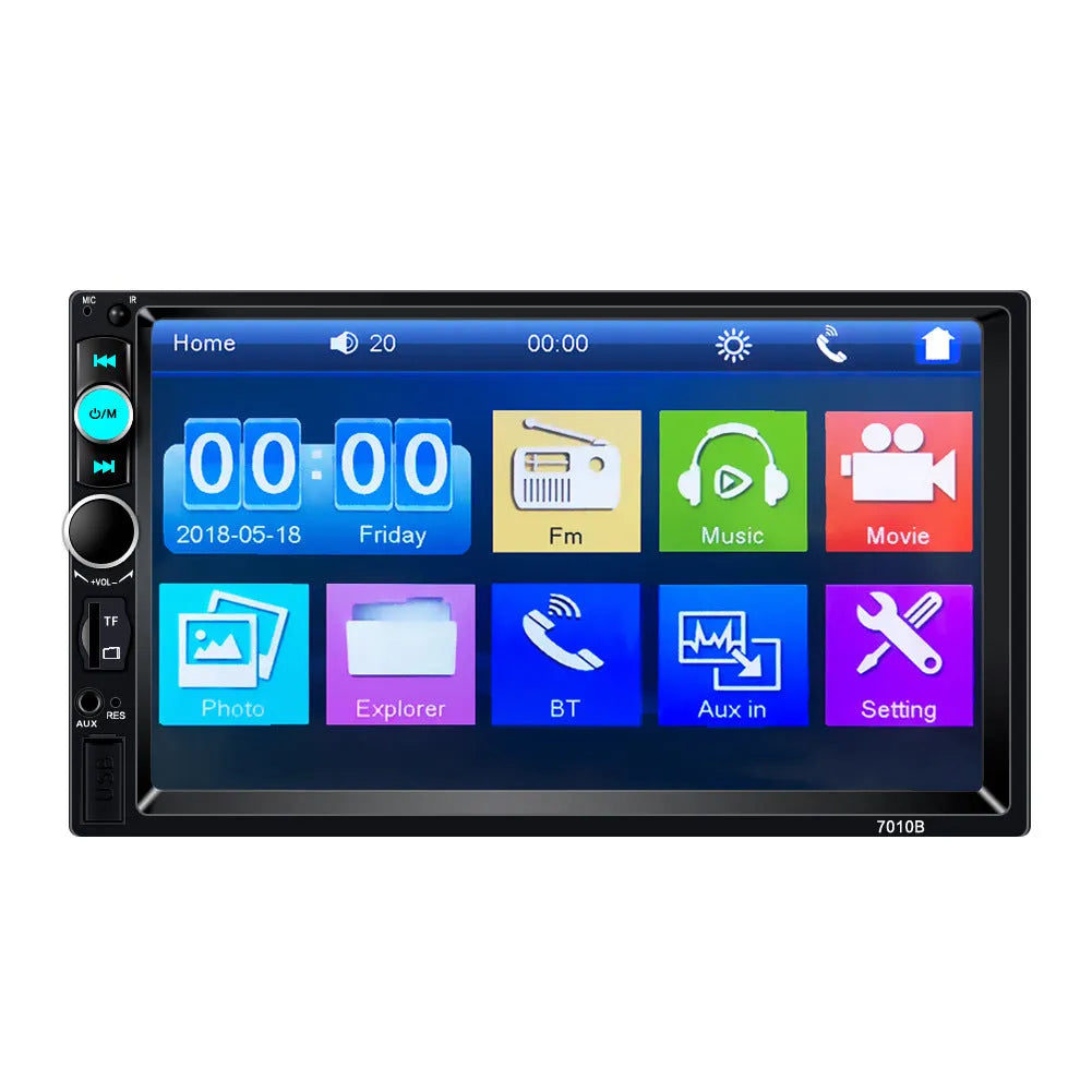 HD 7-inch Bluetooth car player for 7010 standard dashboard installation with LCD screen