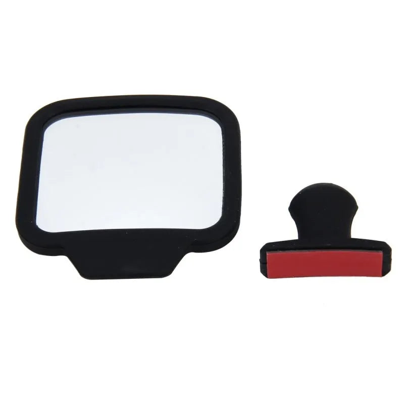 Clip-on rear view mirror 7x6x1cm plastic glass mirror for car interior
