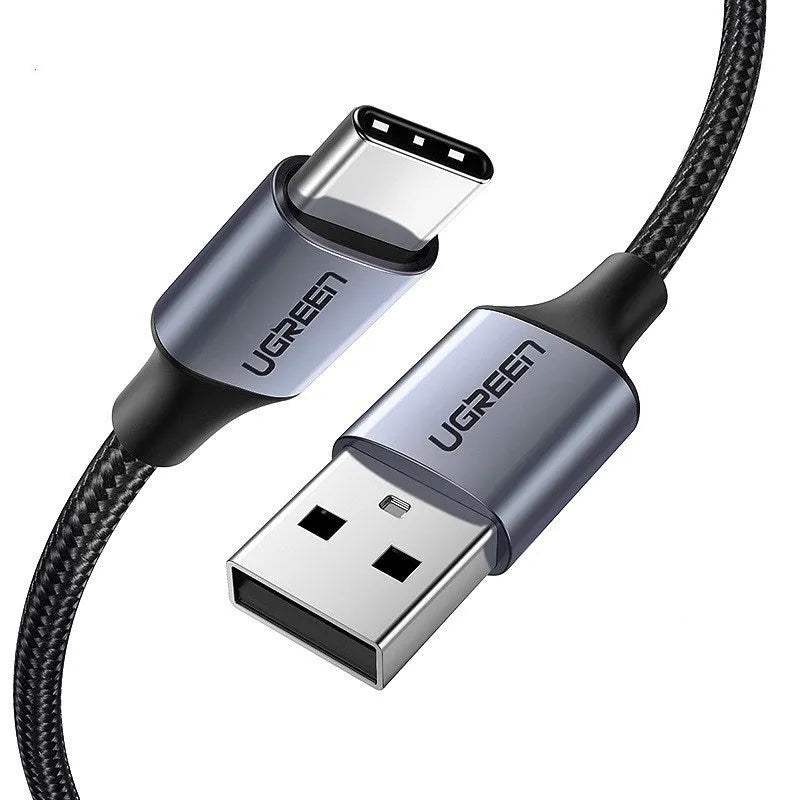 Ugreen USB Type-C charging cable for Samsung S10 with nylon braided surface and alloy connectors