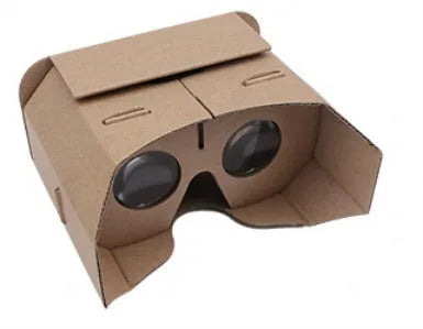 Cardboard virtual reality glasses viewer for smartphones between 4 and 6 inches screen size.