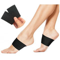 Flat foot support bandage with elastic arch support and heart pad design in PU material