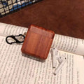 Solid wood Bluetooth earphone case compatible with Apple, drop-proof, cartoon style, 4 colour options