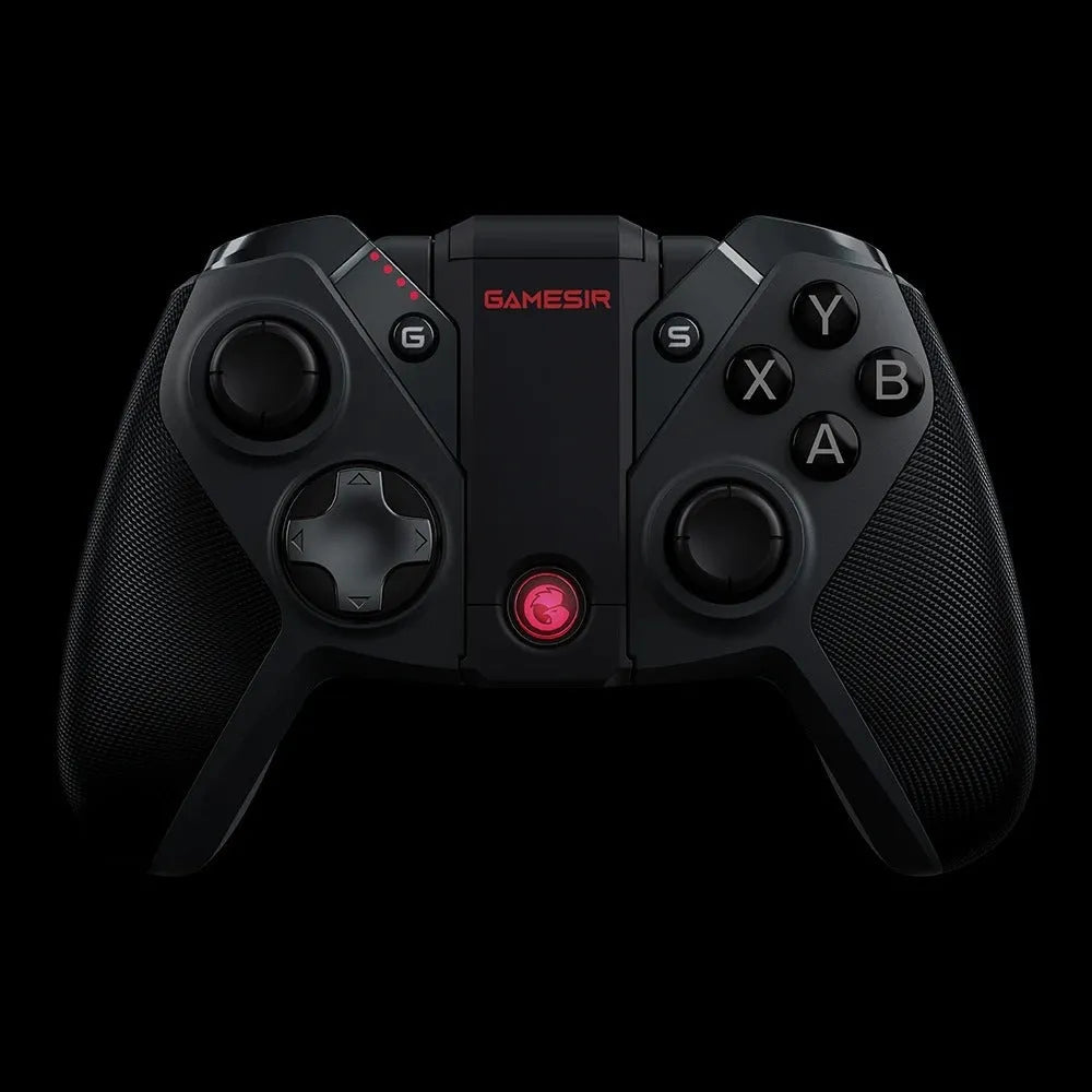 Black Gaishi wired video game controller with type-C cable on a dark surface