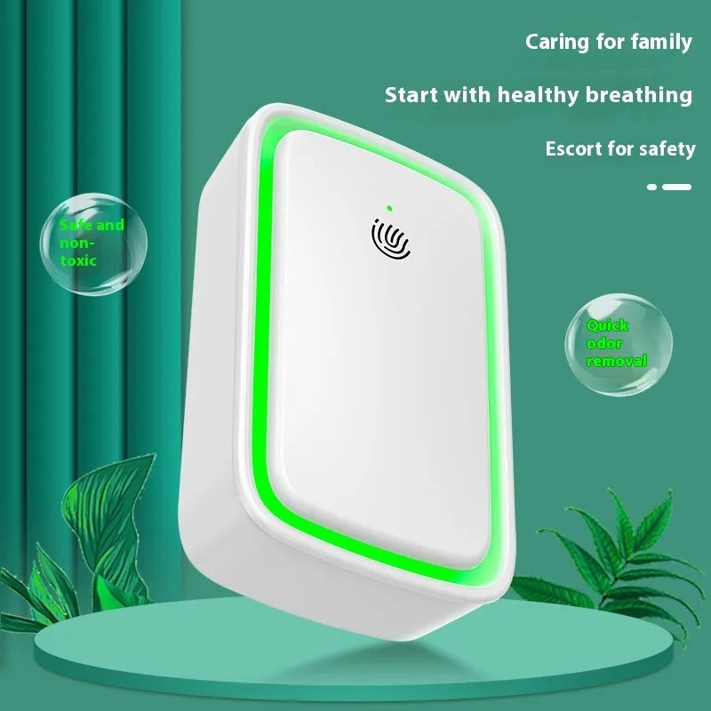 White wall-mounted anion air purifier for household use, removes formaldehyde and PM2.5, 21-30 square metre coverage