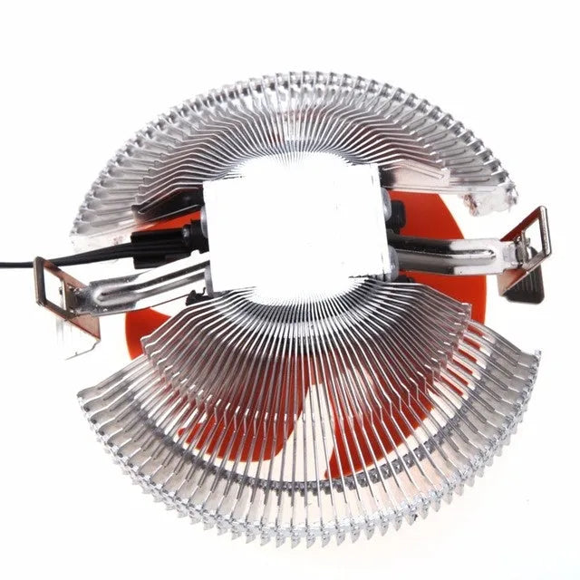 Orange PC CPU cooler fan with black chassis, 12V DC 2600RPM for Intel and AMD sockets