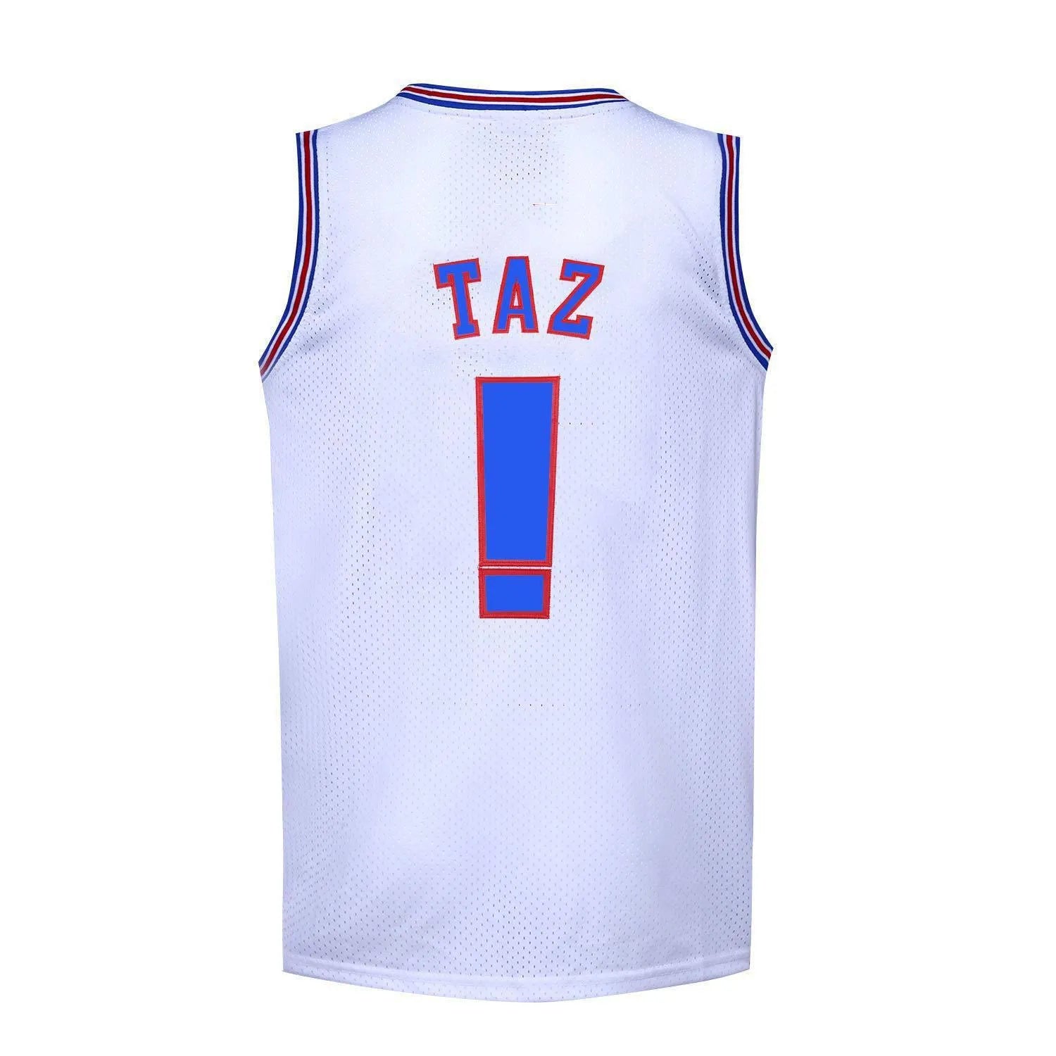 Space Movie embroidery retro basketball tank top in black colour option front view