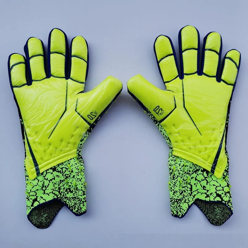 Wear training kids football goalkeeper gloves with rubber palm, sizes 6-10, unisex, available in black