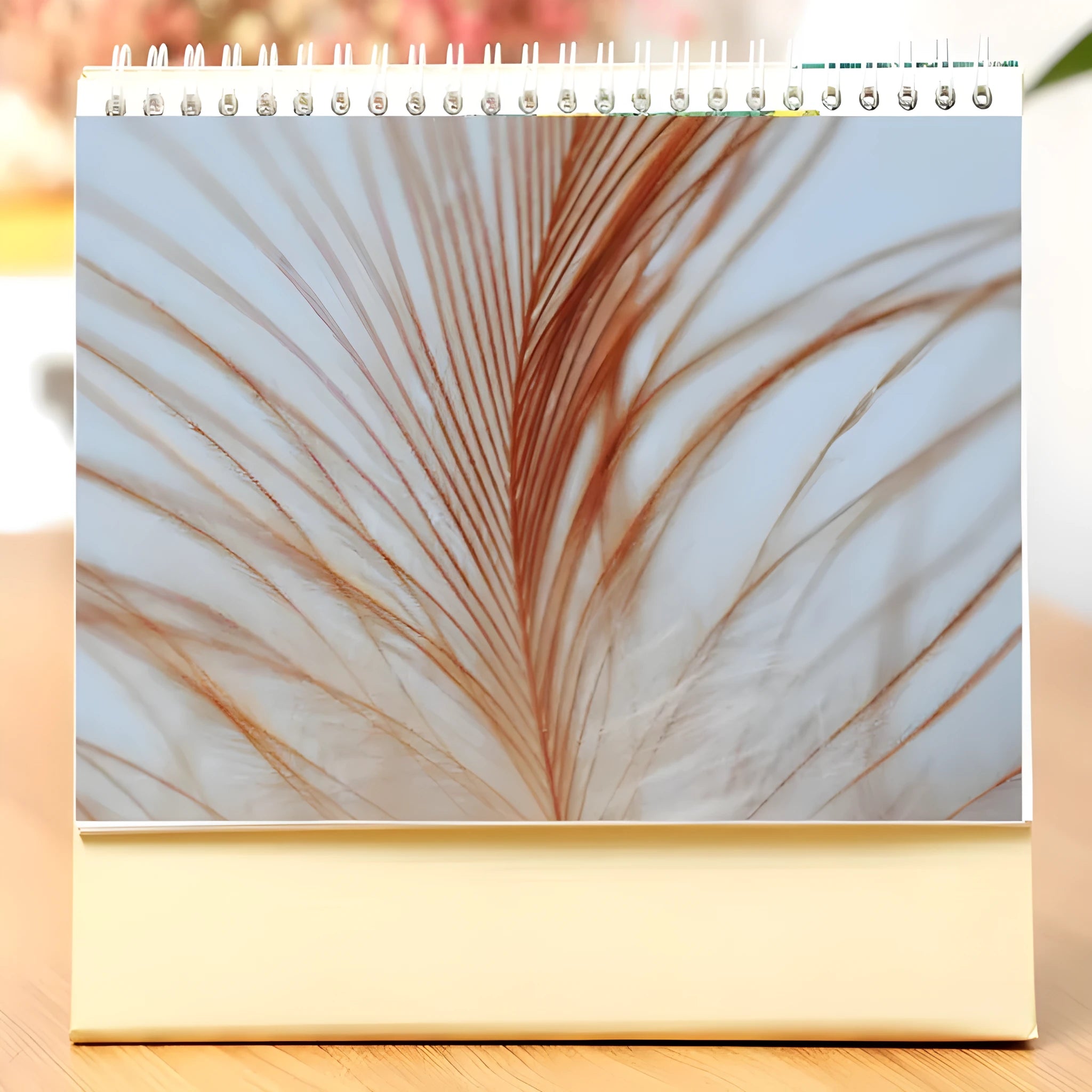 Handmade custom photo desk calendar for 2019 with personalised image on A5 card stock