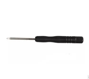 Multi-tool small screwdriver driver with black 45# steel heads, 83mm length, 2mm diameter, slotted and Phillips