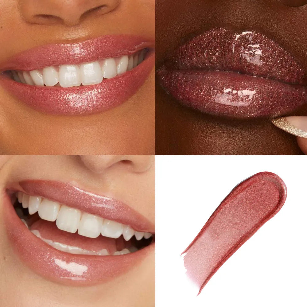 PHOFAY ultra-glossy lip gloss 6ml tube with high-shine finish, shown in colours 01 to 08.