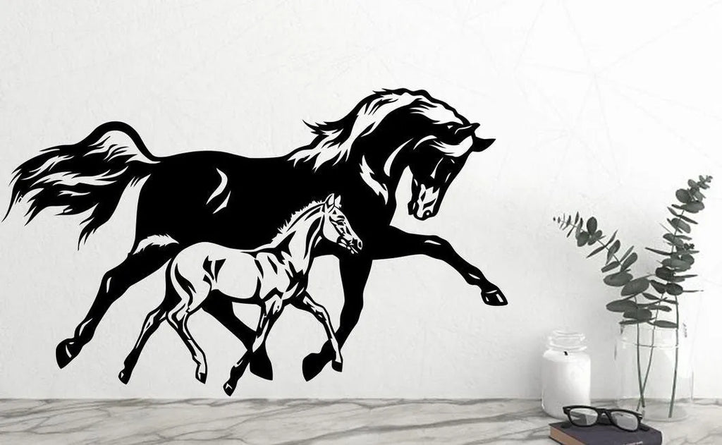 Self-adhesive body sticker for home decoration in style A on a clean wall