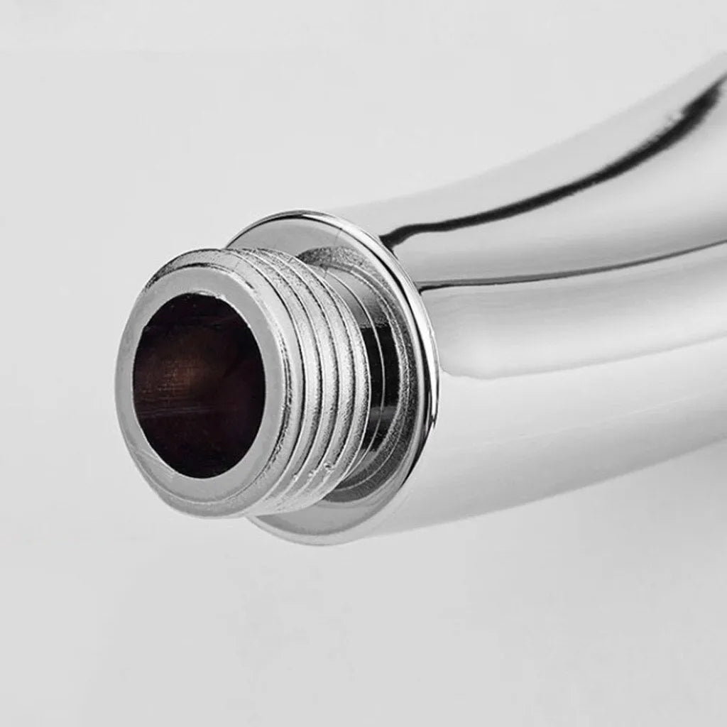 Orange hand-held pressurised shower head with rain function for normal pressure bathrooms