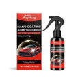 100ml nano coating agent bottle for car paint, 7.2 x 16.8cm, with deionized water and nano-silicon formulation
