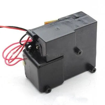 Black electronic smoke box accessory for RC tank models and military vehicle displays
