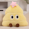 55cm Christmas tree pillow plush toy in green with soft PP cotton fill on a bed