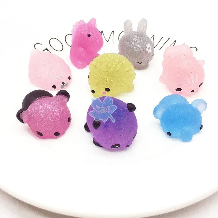 Mini animal toys TPR material, random styles, 16 pack bulk