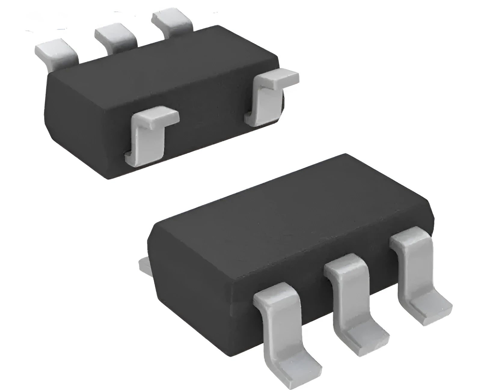 Microchip 24LC02BT I2C serial EEPROM memory chip in SOT-23 surface mount package