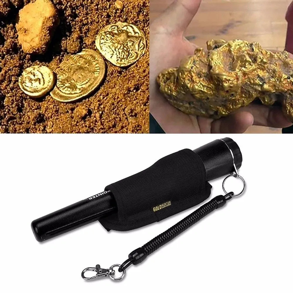 Garrett Pro Pointer handheld metal detector with belt holster for gold treasure hunting