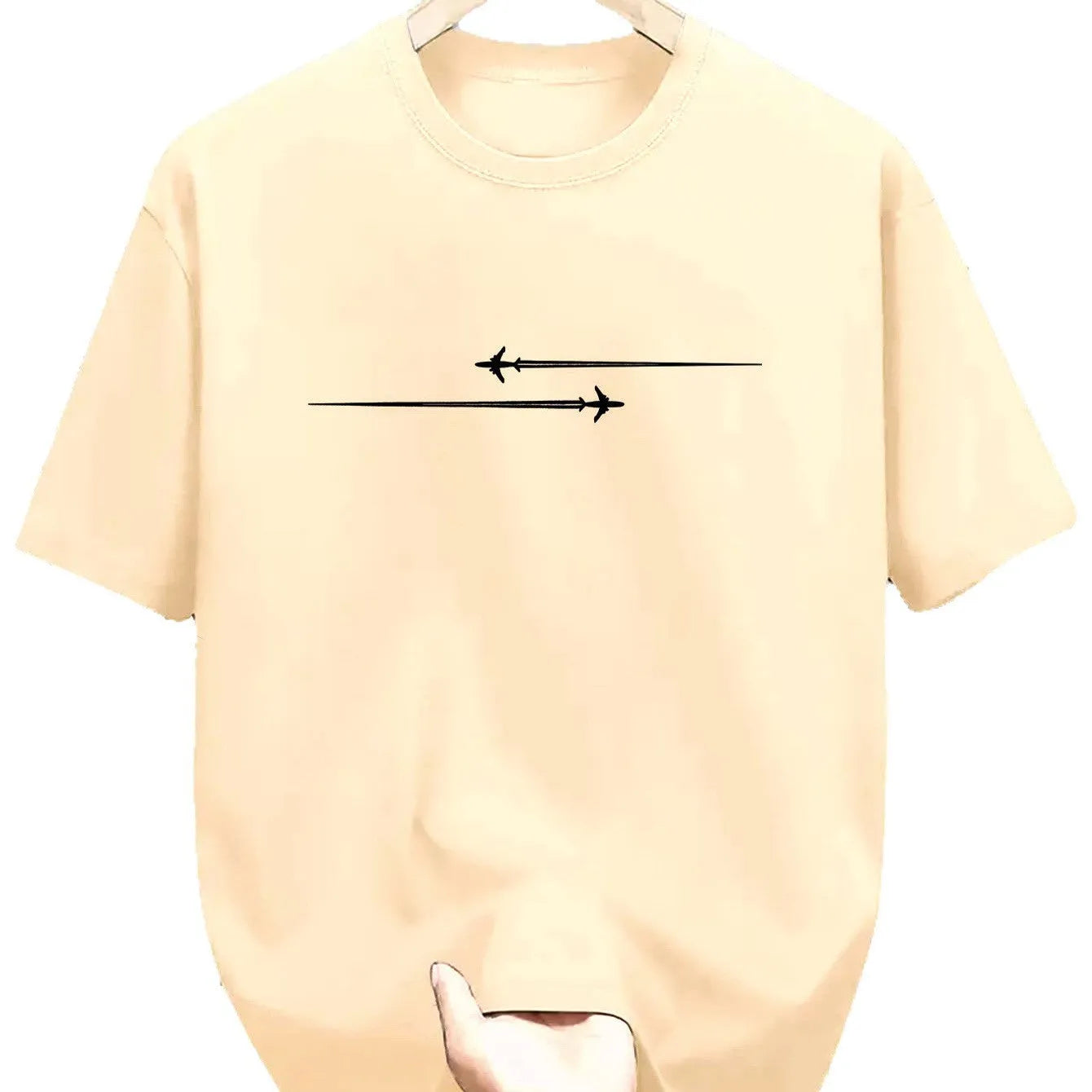 Loose fit cotton blend t-shirt with cartoon pattern in multiple colour options