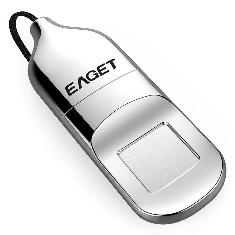 Fingerprint encryption metal USB 2.0 flash drive in 32GB 64GB capacity