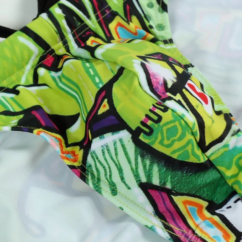Men's printed swimming trunks in polyester fabric available in multiple colours and sizes