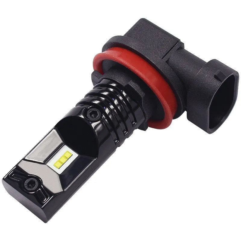 H11 H8 CSP 80W high power LED car front fog lamp with aviation aluminium body and six LED chips.